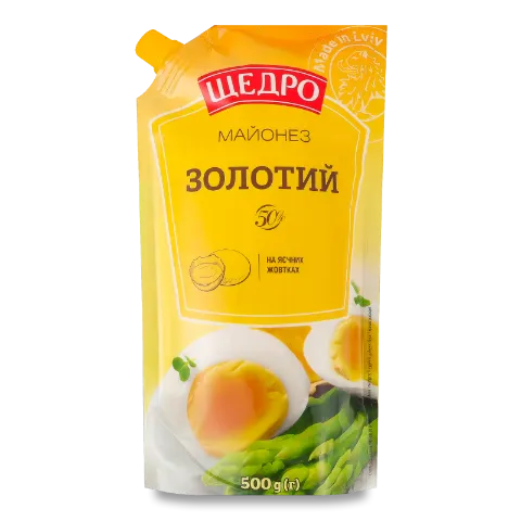 Майонез Щедро Золотий 50% д/п