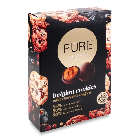 ЦукеркиPureChocolate Трюф мол шок крем нач печив