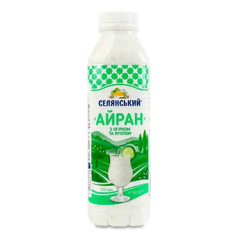 Айран Селянський з огірком та кропом 1,6% пет