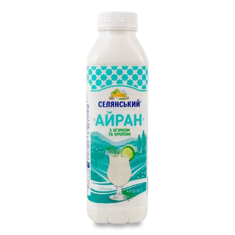 Айран Селянський з огірком та кропом 1,6% пет