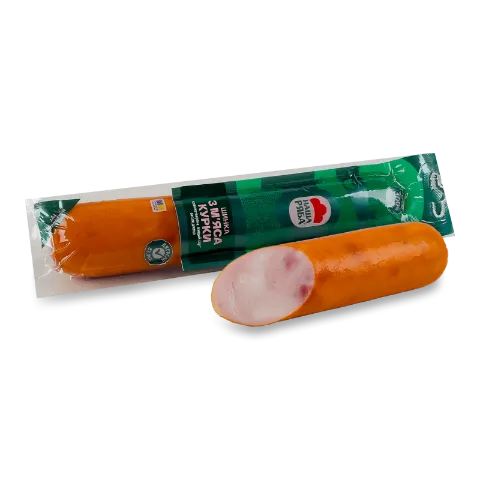 Шинка з м'яса курки "Наша Ряба" копчено-варена, вищий ґатунок