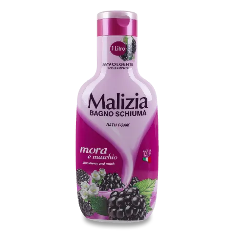 Гель-піна для душу та ванни Malizia Ожина- мускус
