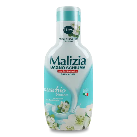 Гель-піна для душу та ванни Malizia Білий мускус