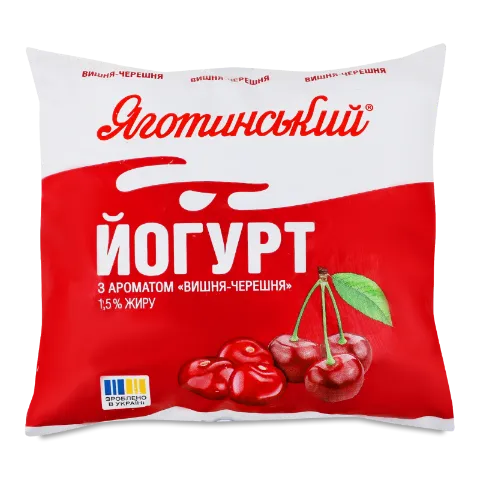 Йогурт Яготинський Вишня-черешня 1,5% п/е