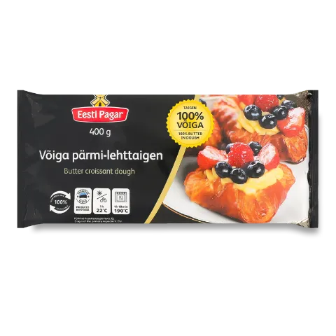 Тісто Eesti Pagar дріжджове з маслом для круасанів